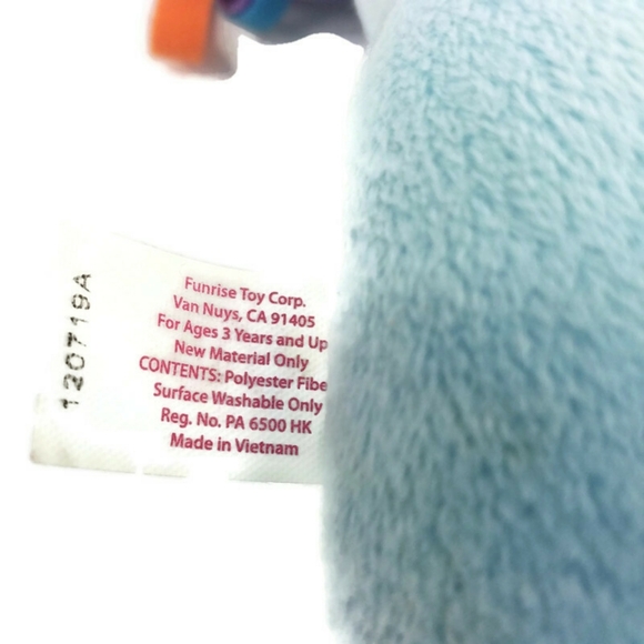 Hasbro 2012 My Little Pony Rainbow Dash Blue Multicolor Stuffed Plush Toy 11" - Picture 12 of 14